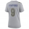 Matthew Stafford Los Angeles Rams Nike Atmosphere Fashion Game-Trikot für Damen – Grau