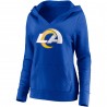 Matthew Stafford Los Angeles Rams Fanatics Damen-Pullover-Hoodie mit Spielersymbol, Name und Nummer und V-Ausschnitt – Royalblau