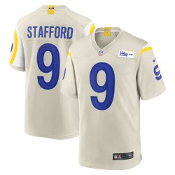 Matthew Stafford Los Angeles Rams Nike Spieltrikot – Knochen