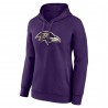 Lamar Jackson Baltimore Ravens Fanatics Damen-Pullover-Hoodie mit Spielersymbol, Name und Nummer – Lila