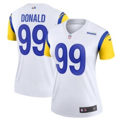 Aaron Donald Los Angeles Rams Nike Alternate Legend Player Performance-Oberteil für Damen – Weiß