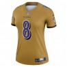 Lamar Jackson Baltimore Ravens Nike Inverted Legend Player Performance-Oberteil für Damen – Gold