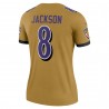 Lamar Jackson Baltimore Ravens Nike Inverted Legend Player Performance-Oberteil für Damen – Gold