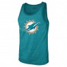 Tyreek Hill Miami Dolphins Majestic Threads Tri-Blend-Tanktop mit Spielernamen und -nummer – Aqua