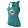 Tyreek Hill Miami Dolphins Majestic Threads Tri-Blend-Tanktop mit Namen und Nummer für Damen – Aqua