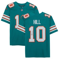 Tyreek Hill Miami Dolphins signiert Fanatics authentisches blaugrünes Nike Throwback Limited-Trikot