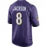 Lamar Jackson Baltimore Ravens Nike Game Player-Trikot – Lila