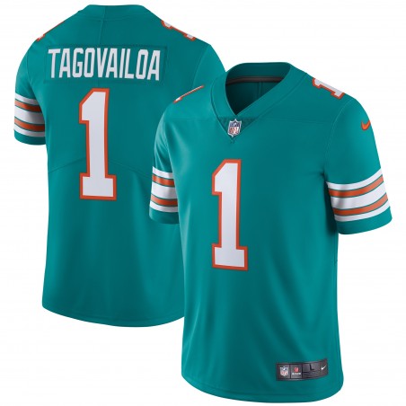 Tua Tagovailoa Miami Dolphins Nike Alternate Vapor Limited Trikot – Aqua