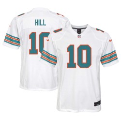 Tyreek Hill Miami Dolphins Nike Jugend-Spieltrikot für alternative Spieler – Weiß