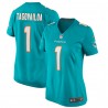 Tua Tagovailoa Miami Dolphins Nike Damen-Spieltrikot – Aqua