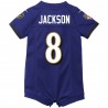 Lamar Jackson Baltimore Ravens Nike Neugeborenen- und Kleinkind-Strampler-Trikot – Lila