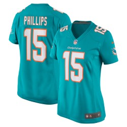 Jaelan Phillips Miami Dolphins Nike Game Player-Trikot für Damen – Aqua