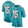 Jaelan Phillips Miami Dolphins Nike Game Player-Trikot – Aqua