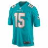 Jaelan Phillips Miami Dolphins Nike Game Player-Trikot – Aqua