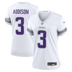 Jordan Addison Minnesota Vikings Nike Damen-Alternate-Game-Spielertrikot – Weiß