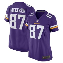 T.J. Hockenson Minnesota Vikings Nike Spielspieler-Trikot für Damen – Lila