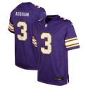 Jordan Addison Minnesota Vikings Nike Jugend-Spieltrikot für alternative Spieler – Lila