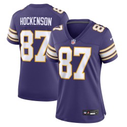 T.J. Hockenson Minnesota Vikings Nike Damen-Spielertrikot – Lila