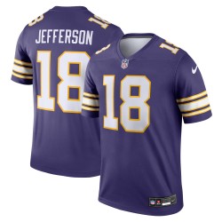 Justin Jefferson Minnesota Vikings Nike Alternate Legend Player Performance Top – Lila