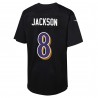 Lamar Jackson Baltimore Ravens Nike Mode-Spieltrikot für Jugendliche – Schwarz