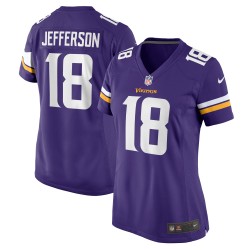 Justin Jefferson Minnesota Vikings Nike Damen-Spieltrikot – Lila