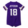 Justin Jefferson Minnesota Vikings Nike Spielstrampler-Trikot für Neugeborene und Kleinkinder – Lila