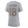 Justin Jefferson Minnesota Vikings Nike Atmosphere Fashion Game-Trikot für Damen – Grau