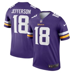 Justin Jefferson Minnesota Vikings Nike Alternate Legend Player Performance Top – Lila