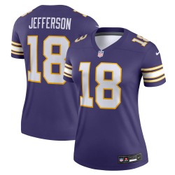 Justin Jefferson Minnesota Vikings Nike Alternate Legend Player Performance-Oberteil für Damen – Lila