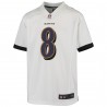 Lamar Jackson Baltimore Ravens Nike Jugend-Spieltrikot – Weiß