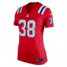 Rhamondre Stevenson New England Patriots Nike Damen-Alternate-Game-Spielertrikot – Rot