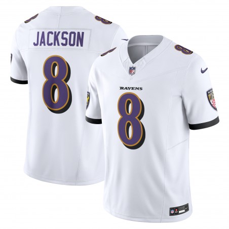 Lamar Jackson Baltimore Ravens Nike Vapor F.U.S.E. Limitiertes Trikot – Weiß