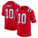 Drake Maye New England Patriots Nike Spieler-Spieltrikot – Rot