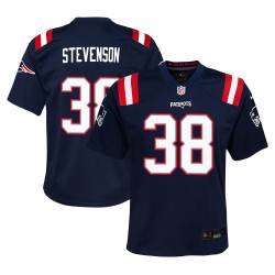 Rhamondre Stevenson New England Patriots Nike Jugend-Teamspieler-Spieltrikot – Marineblau