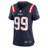 Keion Weißes Nike Damen-Team-Spieltrikot der New England Patriots – Marineblau