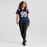 Keion Weißes Nike Damen-Team-Spieltrikot der New England Patriots – Marineblau