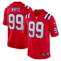 Keion Weißes Nike Alternate Team Game-Trikot der New England Patriots – Rot