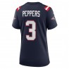 Jabrill Peppers New England Patriots Nike Damen-Spieltrikot – Marineblau