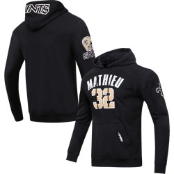 Tyrann Mathieu New Orleans Saints Pro Standard Spielername und Nummer Pullover Hoodie – Schwarz