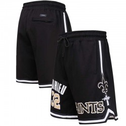 Tyrann Mathieu New Orleans Saints Pro Standard-Shorts mit Spielernamen und Nummer – Schwarz