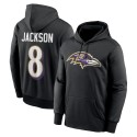 Lamar Jackson Baltimore Ravens Nike Player Name & Number Performance Pullover-Hoodie – Schwarz