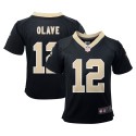 Chris Olave New Orleans Saints Nike Teamspieler-Spieltrikot für Kleinkinder – Schwarz