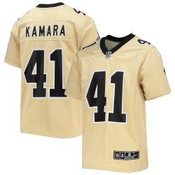 Alvin Kamara New Orleans Saints Nike Inverted Team-Spieltrikot für Jugendliche – Gold