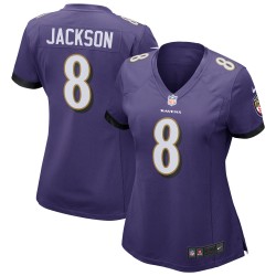 Lamar Jackson Baltimore Ravens Nike Damen-Spieltrikot – Lila