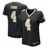 Derek Carr New Orleans Saints Nike Damen-Spieltrikot – Schwarz