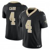 Derek Carr New Orleans Saints Nike Vapor F.U.S.E. Limitiertes Trikot – Schwarz