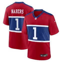 Malik Nabers New York Giants Nike Alternatives Spieltrikot – Century Red