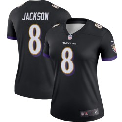 Lamar Jackson Baltimore Ravens Nike Alternate Legend Player Performance-Oberteil für Damen – Schwarz