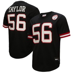 Lawrence Taylor New York Giants Mitchell & Ness Big & Tall Mesh-Spielername und -nummer oben – Schwarz