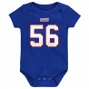 Lawrence Taylor New York Giants Mitchell & Ness Retro-Body mit Namen und Nummer für Neugeborene und Kleinkinder – Royalblau